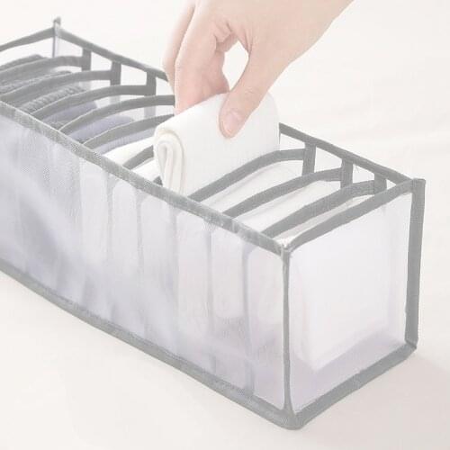 Wardrobe Storage Box Socks Storage Box Household Separated Underwear Storage Box Bra Storage Box Folding Drawer Storage Box