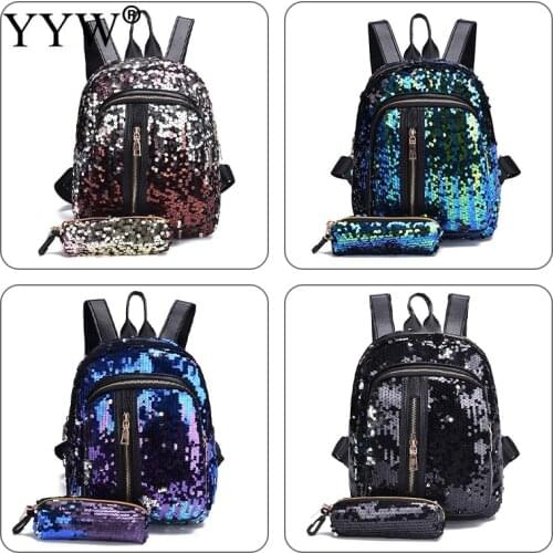 Backpack Women Luxury Sequin Backpack Women Designer Womens Backpack 2021 Female Shoulder Back Sac A Dos Ladies Back Pack