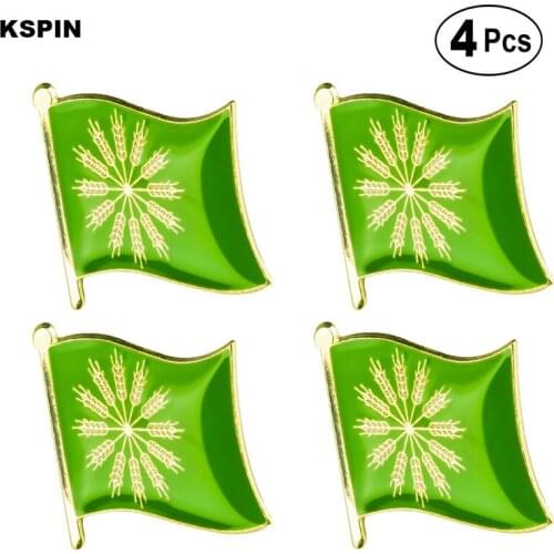 TIREE Lapel Pin Flag badge Brooch Pins Badges 4pcs