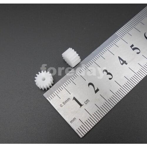 1000PCS 0.5M 16T2A Gear Modulus 0.5 Aperture 2mm ( 1.95MM ) DIY Accessories 16 teeth T=16 16T 2A Plastic Spur Gears *FD197