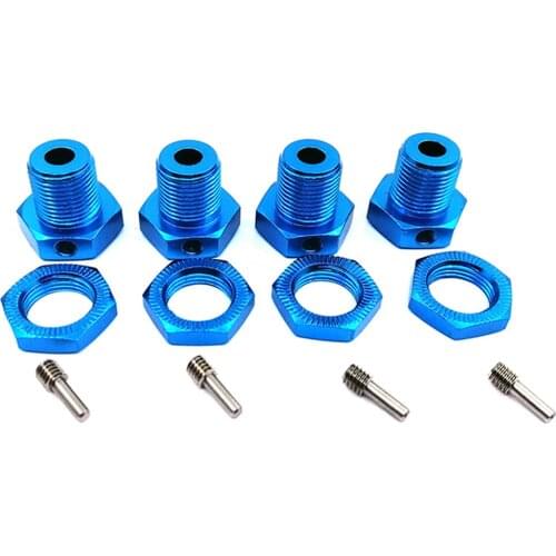 4pcs Wheel Hex Hub 5mm Threadlock Tire Combiner for 1/10 TRAXXAS E-REVO Tire Adapter Wheel Nut for RC Car Parts