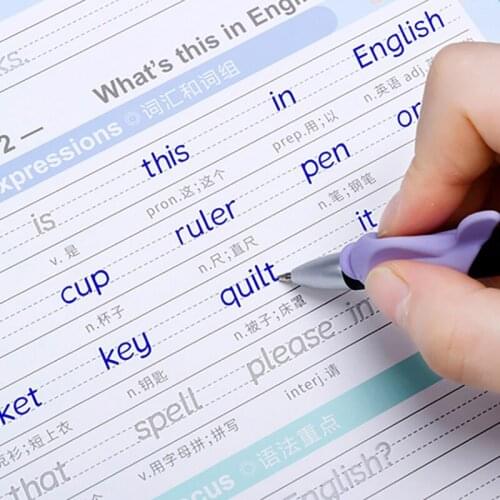 4pcsEnglish Copybook For Calligraphy Books For Kids Word Childrens Handwriting Children writing Learning English Practice Book