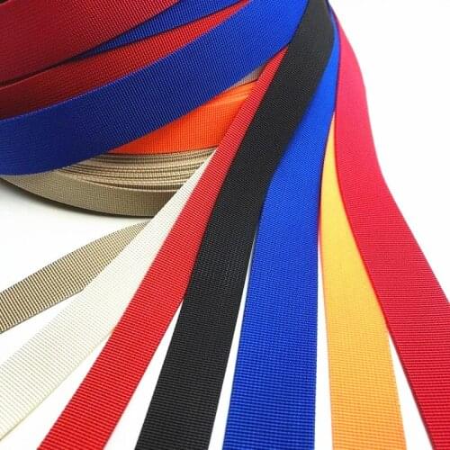 5Yards 25mm Canvas Ribbon Belt Bag Webbing Nylon Webbing Pet Webbing Knapsack Strapping Sewing Bag Belt Accessories