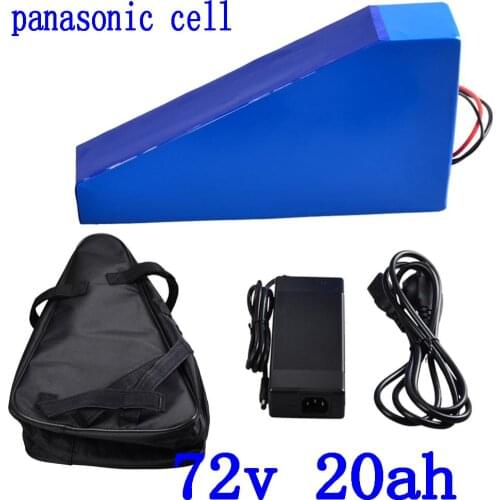 72V electric scooter battery 72v 20AH electric bicycle battery72V 20AH ebike battery use panasonic cell with 50A BMS+84V charger