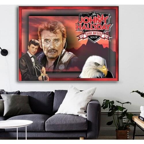 New rock singer Johnny Hallyday (Johnny Hallyday) Diamond Painting Cross Stitch Kit Diy Diamond Embroidery 3D Diamond Diamond