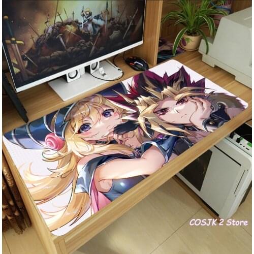Anime Yu-Gi-Oh! Dark magician girl Mouse Pad Thicken Laptop Gaming Mice Mat Desk Keyboard Mat Anti-Slip Playmat Home Decor Gifts