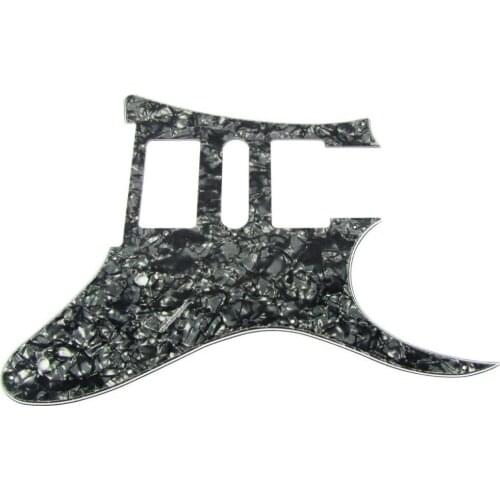 Free shipping! 3Ply 9 Holes HSH Pickguard for IBZ RG 7V Style Electric Guitar Parts(Black Pearl)