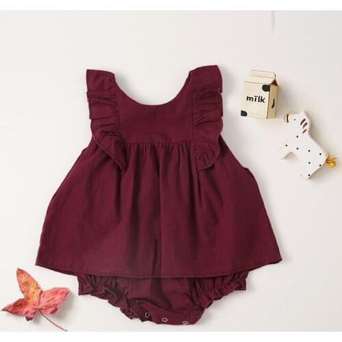 2020 Summer Toddler Girls Rompers Clothes Girls Outfit Clothes Size 3 6 12 24 Month Roupa Infantil Menina New Born Baby Clothing