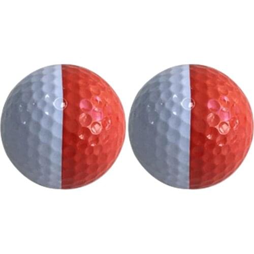 2pcs Dual-Layer Golf Practice Balls Match Tournament Training Ball Equipment