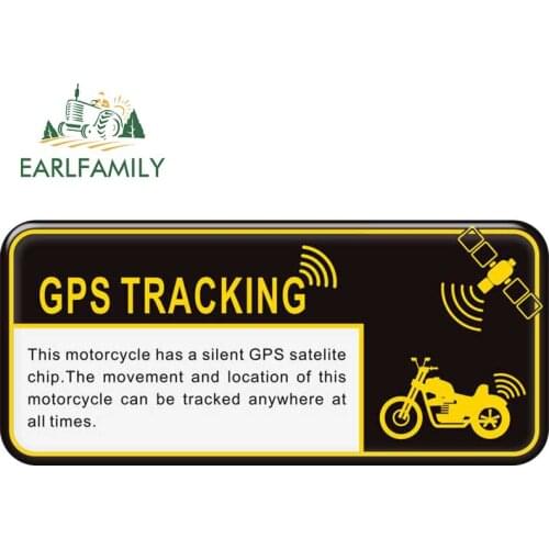 EARLFAMILY 13cm x 5.8cm for Alarm TRACKING System Car Stickers Creative Decals Skateboard Waterproof Occlusion Scratch Decor