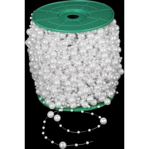 Phenovo Feather Beads Brooch Pin Hair Tie for Wedding Wrist Hair Decor Grey