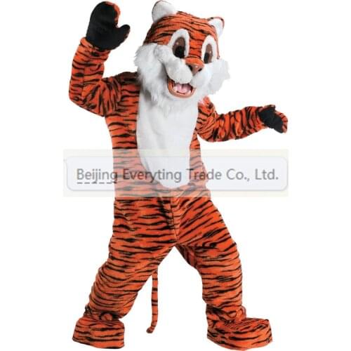 Hot sale Cute Adult cartoon character cute lovely tiger Mascot Costume Halloween party costumes adult size