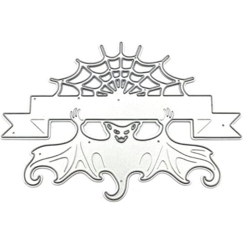 Halloween Spider Web Metal Cutting Dies Stencil DIY Scrapbooking Album Paper Card Template Mold Embossing Decoration