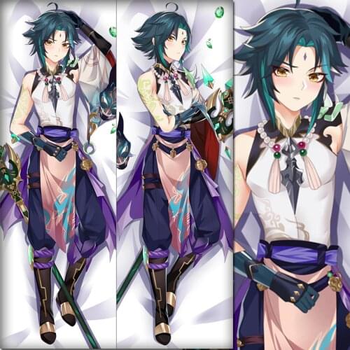 New Game Genshin Impact Xiao Pillowcase Anime Dakimakura Cushion Long Pillow Case Cover decorative Hugging Body Home Bedding