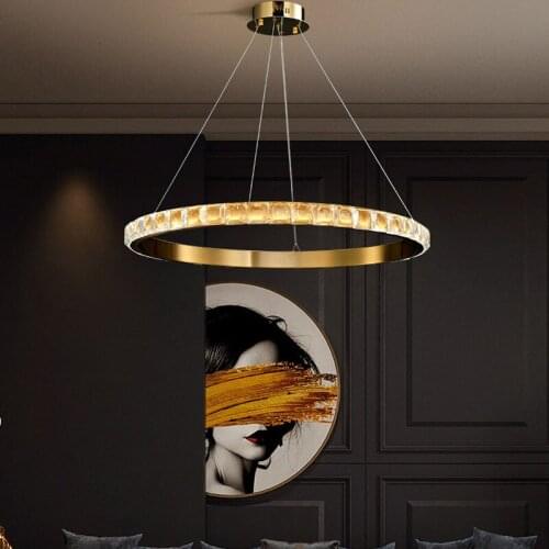 2021 New Design Living Room Lamp Modern Minimalist Creative Luxury Bedroom Chandelier Simple Dining Room LED Crystal Lights