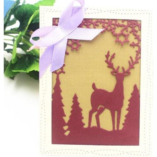 Deer DIY Scrapbooking Photo Album Paper Card Craft Cute Embossing Metal Cutting Dies Stencils Scrapbooking