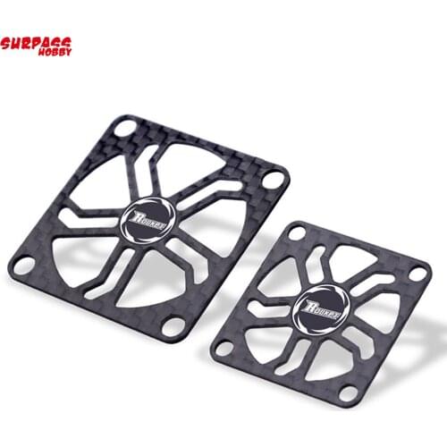 Rocket 40x40MM 30x30MM carbon cooling fan cover & M3 * 14mm 4pcs screws RC motor / electric regulating fan protection cover