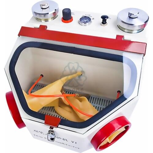 Dental Twin-pen Blasting Unit Dental lab sandblast machine electric sand blasting Dental Sandblaster