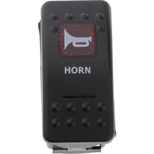HEAVY DUTY 12V LED TOGGLE HORN SWITCH 5 PIN AUTO BUTTON HOUSEHOLD APPLIANCES