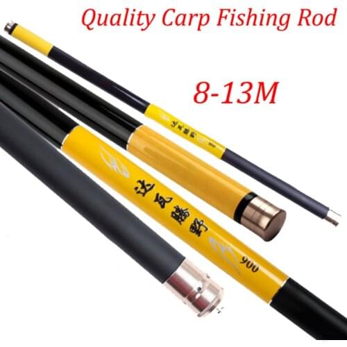 UltraLong SuperHard 8 9 10 11 12 13 Meters Stream Hand Pole Rod Carbon Fiber Casting Telescopic Fishing Rods FREE 3 Section L189