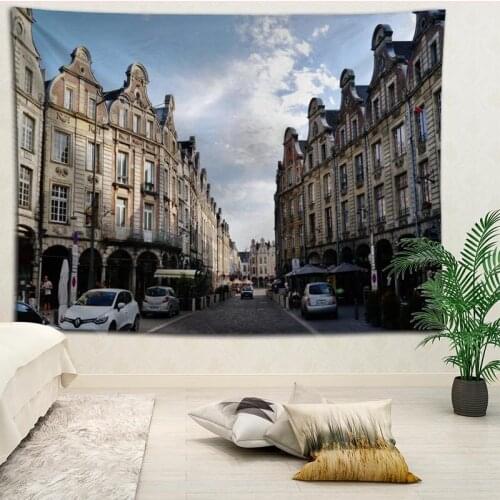 Custom Arras printed Background cloth wall covering room bedside cloth modern large painting Nordic fabric tapestry