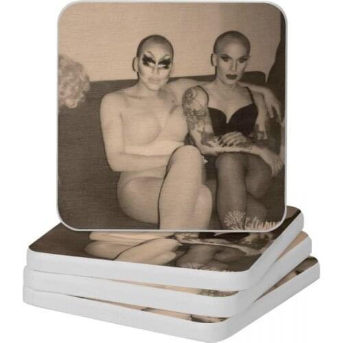 Trixie Katya Behind The Scenes Diatomaceous Earth Square Round Coaster Multifunction Cup Bonsai Mat Soap Pad Diameter 10cm