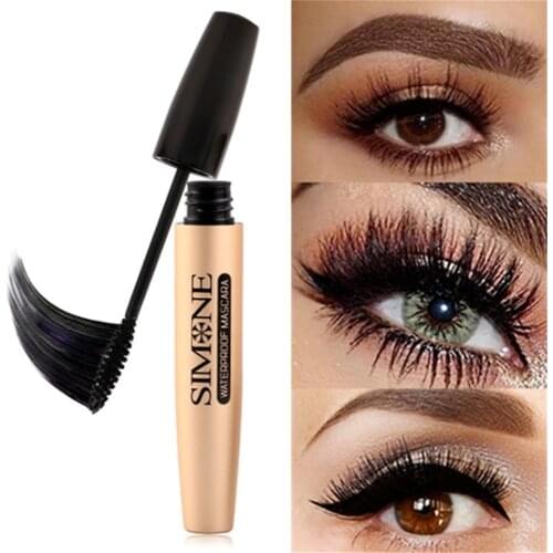 1Pc Fluffy Volume Mascara Makeup 4D Silk Fiber Lash Mascara Waterproof Rimmel 3d Mascara Extension Thick Long Curling Eyelash