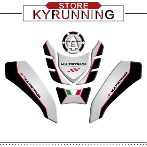 For MTS1200 1260 ENDURO 3D Gas Cap Tank Pad protection Sticker Decal for DUCATI Multistrada 1200 ENDURO MULTISTRADA 1260 ENDURO