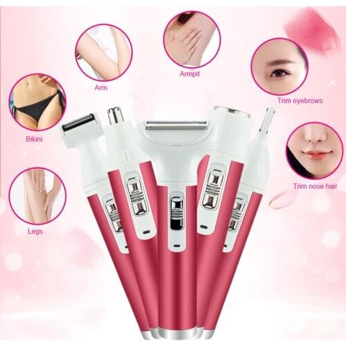 Ladies dedicated Multifunction Shaver 5 in 1 Charging Stripper Electric Body Hair Removal Eyebrow Repair Safe reliable Epilator