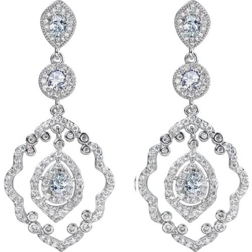 Bettyue New Fascinating Design Waterdrop Shape Earring Three Color Choice For Women Adorable Jewelry Bridal Party Gift