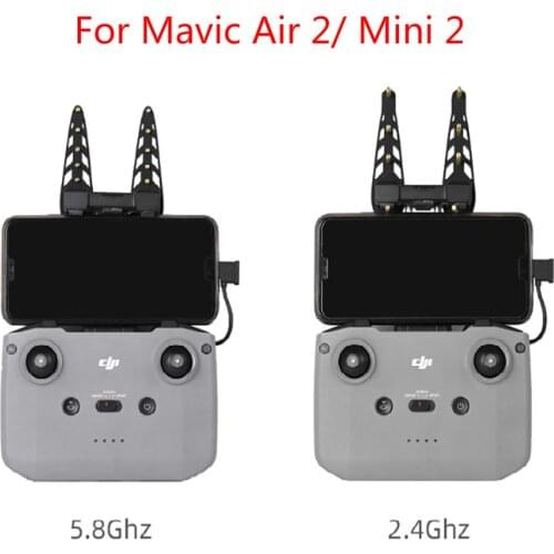 1Pair 5.8/2.4Ghz Yagi Antenna Signal Booster for Mavic Air 2/Mini 2 Remote Controller Silicone Range Extender Drone Accessories