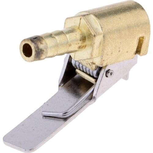 2X Tyre Valve Air Pump Chuck Clip Inflator Connector Head Adapter Valve 6mm