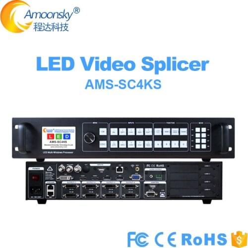 4KS processor multi windows sync processor synchronous mosaic led 4k*2k video processor like vdwalll lvp609 for p6 led display
