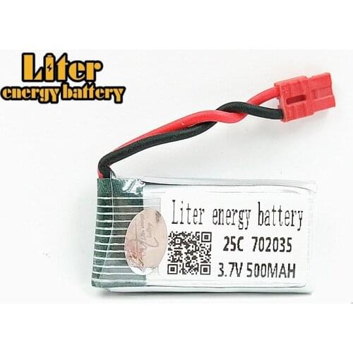 Battery For SYMA X5A-1 X15 X15C X15W Quadcopter RC Helicopter Parts HM 3.7V 500mah 702035 Lipo battery