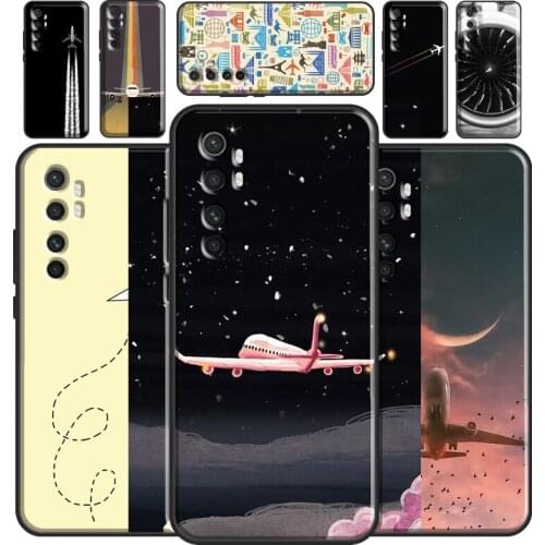 Airplane Travel Phone Case For Xiaomi Mi 11 Lite 9 10 9T 10T Pro POCO X3 M3 Pro F3 Mi 11 Ultra Back Cover