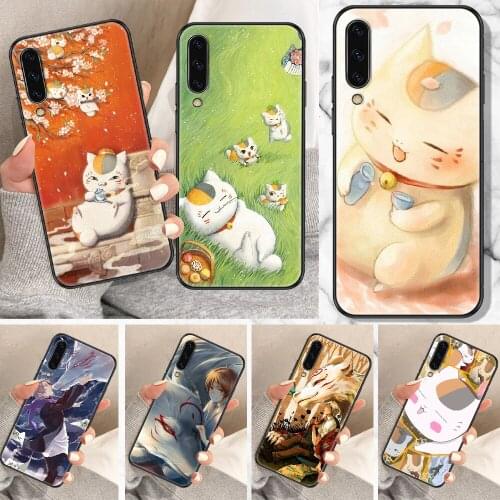 Anime Natsume yuujinchou Phone Case For Samsung Galaxy A 10 12 20E 21S 30 32 40 50 51 52 70 71 72 5 6 7 2016 2018 black tpu