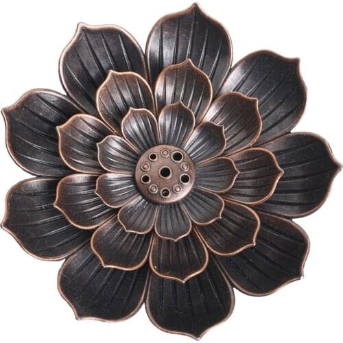 Alloy Incense Holder Lotus Stick Incense Burner And Cone Incense Holder Temples Yoga Studios Burner Home Decoration for Gifts