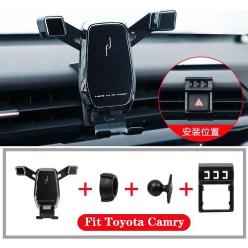 Car Cell Phone Holder Shockproof Smartphone Stand For Toyota Camry Styling Air Outlet Vent Mount