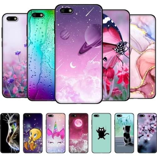 For Honor 7A / 7a Prime Case 5.45" inch Soft Tpu Phone back cover for Honor 7S 7S covers Russian version Back black tpu case