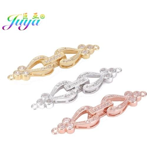 Juya DIY Natural Stones Pearls Jewelry Making Material Handmade Connector Closure Fastener Clasps Accessories Supplies