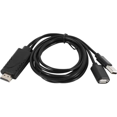 USB Female to HDMI Male HDTV Adapter Cable for iPhone 7/7plus/6s 6 plus