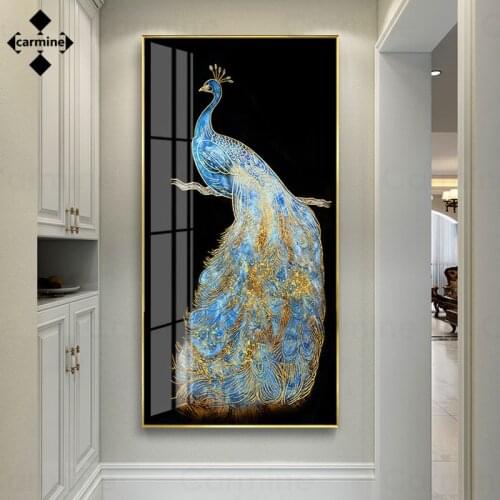 Beautiful Peacock Poster Modern Wall Art Canvas Picture Animal Poster and Print Gorgeous Nordic Wall Poster for Bedroom Interior