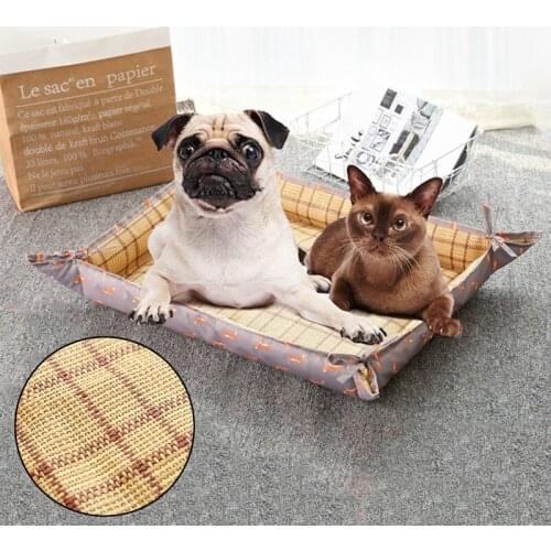 Pet Bed Pad Summer Eco-Friendly Multifunctional Oxford Cloth Mat Waterproof Anti-sticky Hair Large Medium Small Cat Dog Ice Pads