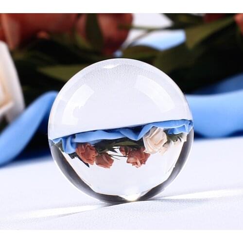 30mm White Clear Crystal Ball Glass Ball Globe Fengshui Miniature Oornaments For Gifts House Decoration Home Docor