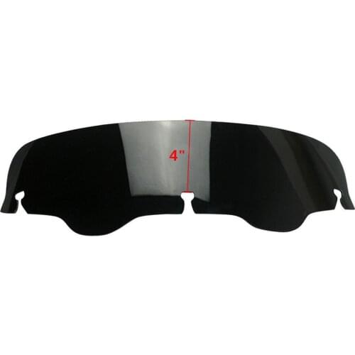 Motorcycle Dark Smoked 4" Windshield Windscreen 4 for Harley Electra Street Glide FLHX Touring