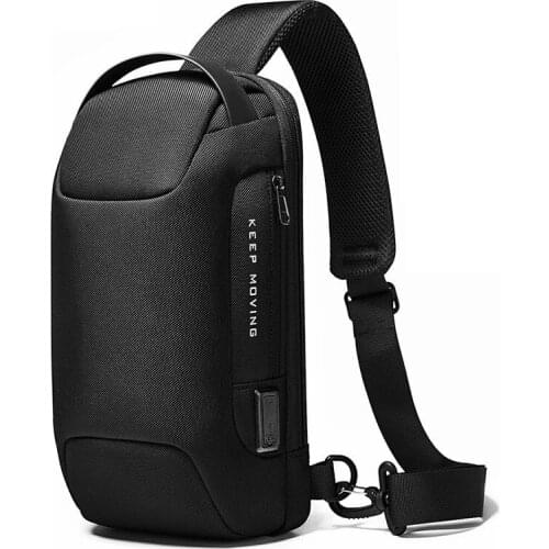 Chest Bag Anti-thief Men Crossbody Bag Waterproof Shoulder Bags USB Charging Short Trip For Male Travel Pack Sling Bag New