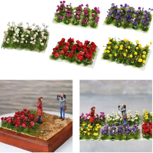 DIY Model Building Kits Artificial Grass Flower Mini Garden Lawn Micro Landscape Decor Accessories Layout Builidng Materials