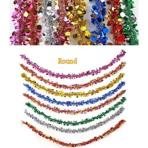 Two ten-color new 2 meter long tops Ribbon pull flowers birthday party party window classroom decoration supplies 10color ho't