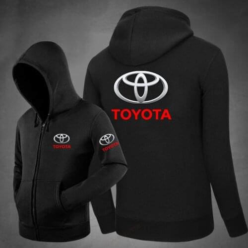 New arrived winter Hoodies For casual jackets man woman toyota sweatshirt zipper coat size S~XXXL
