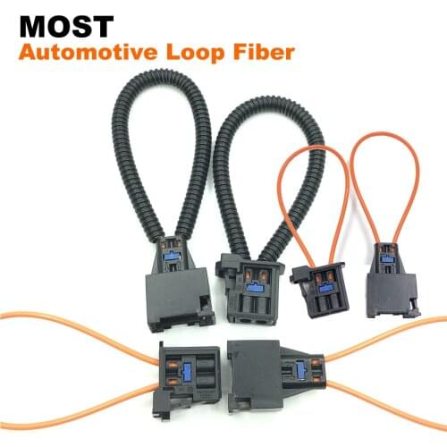 2pcs MOST Fiber Optical Loop Bypass Female Cable Adapter Connector Diagnostic Device Tool Navigation Systems for Audo general